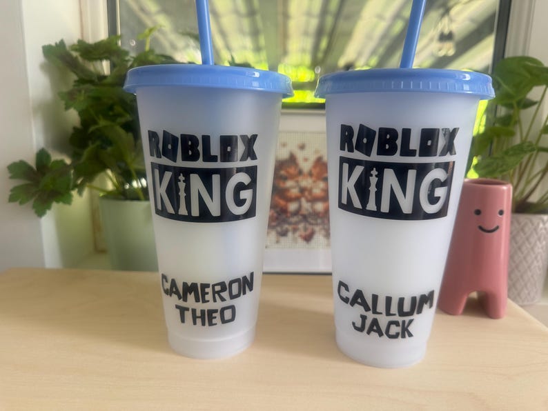 Vaso de Roblox personalizado que cambia de color / Recuerdos para fiestas / Regalos de cumpleaños imagen 13