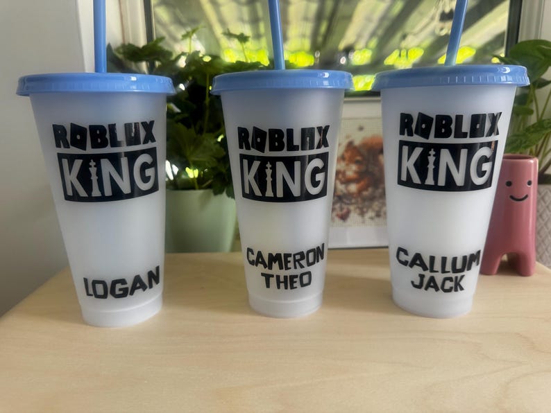 Vaso de Roblox personalizado que cambia de color / Recuerdos para fiestas / Regalos de cumpleaños imagen 14