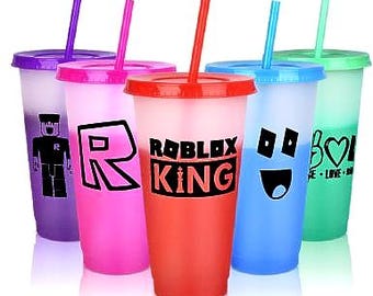 Personalized Roblox Color Changing Cold Cup - Free Birthday Card