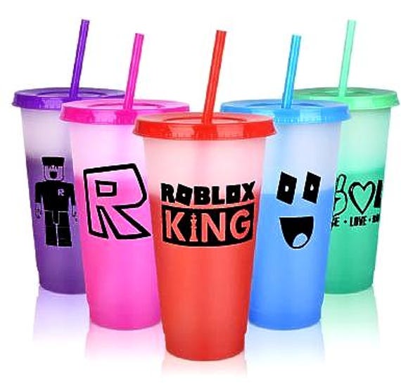 Personalised Roblox Color Changing Cold Cup | Party Favours | Birthday Gifts