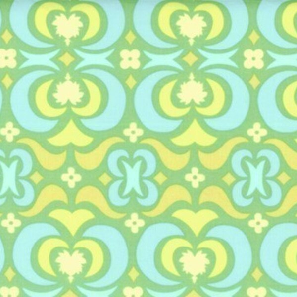 Amy Butler Midwest Modern Garden Maze in Green- 1 yard
