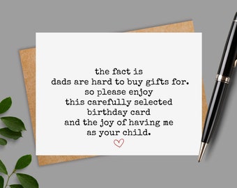 funny dad birthday card, funny gifts for dad from daughter