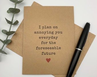 funny anniversary card for him, gift for husband, anniversary gifts, love card, love gifts, card for boyfriend, girlfriend, fiancee