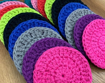 Crochet Car Coasters Set of 2 - Pick Color, Car Cup Holder Coasters, Cotton Car Drink Coasters for Cup Holders, Car Accessories, Gift Idea