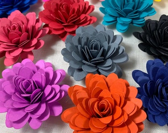 Loose Paper Flowers Mystery Pack 12pk, Crafting Flowers in Random Colors, Paper Flowers for Gift Giving, Decorating and DIY Projects