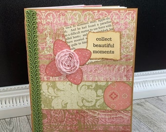 Starter Junk Journal, Simple Inspiration Journal, Inspirational Words/Sayings, Gift Idea for Her