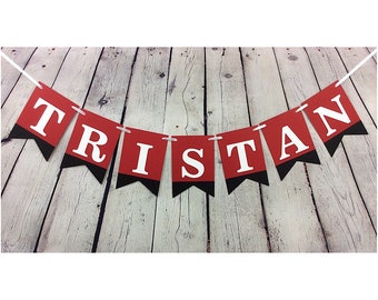 Red and black banner | Etsy