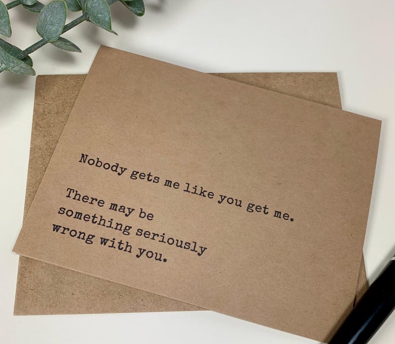 funny love cards for partner, funny card for husband, card for boyfriend, fun anniversary card, romantic card - you get me Bild 2