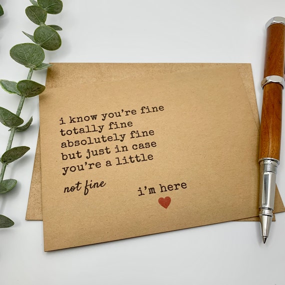 A Dear Friend Support Card A Dear Friend Support Card
