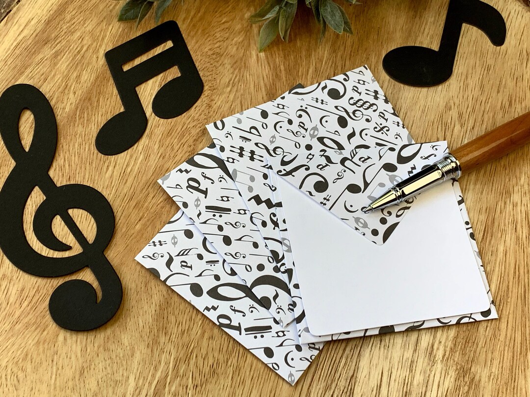 Music Envelopes Mini Envelopes and Cards Small Envelopes Etsy