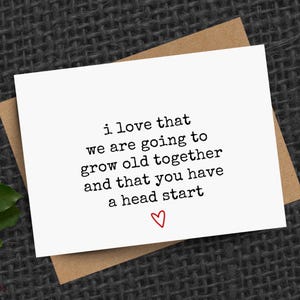 funny anniversary card for husband, boyfriend, anniversary gifts, funny love card for him image 2
