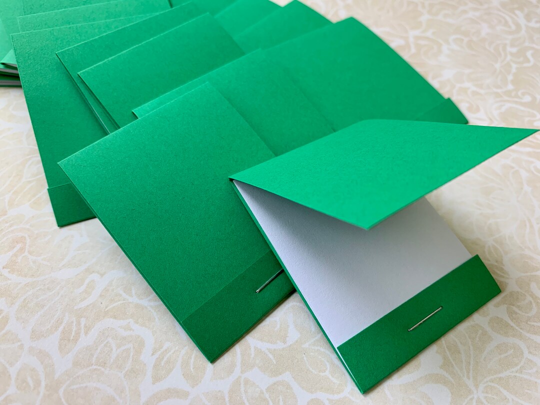 Green Matchbook Notebooks Set of 20 Matchbook Notepads Etsy