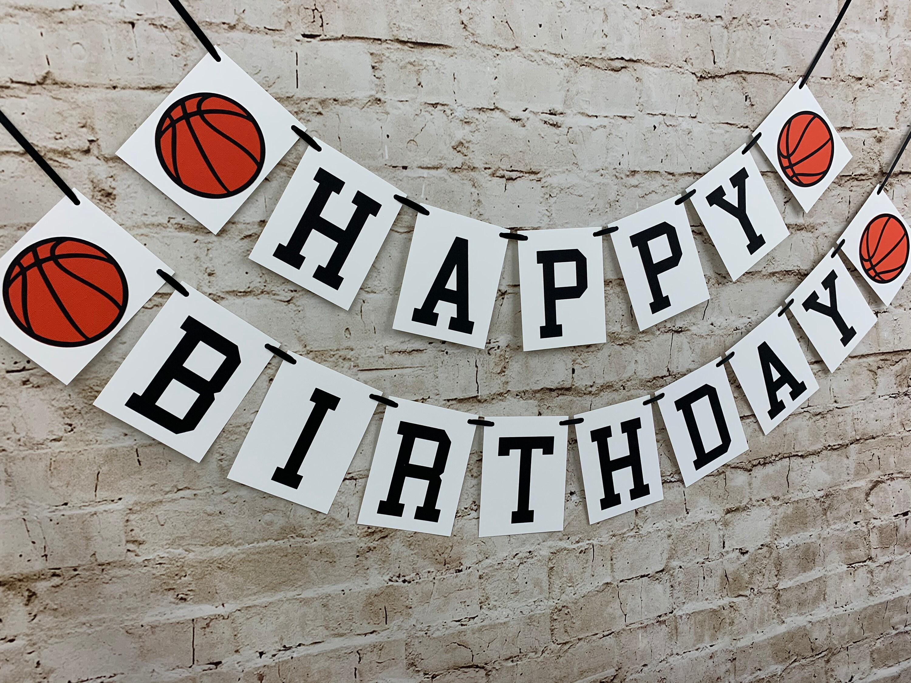 Basketball Geburtstag Banner Basketball alles Gute zum Etsy