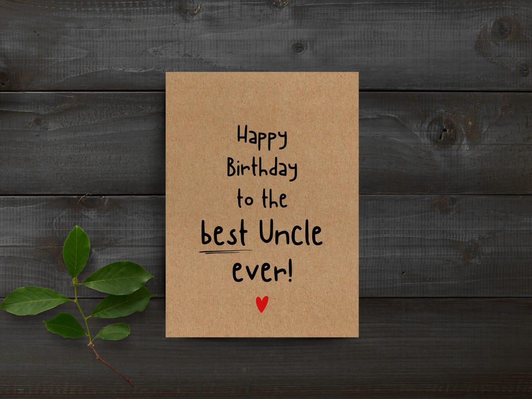 uncle-birthday-card-best-uncle-ever-gift-idea-etsy