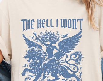 Resistance Era Griffin Comfort Colors® Shirt, The Hell I Won't Retro Liberal Feminist Tee, Social Justice Activism Gift for Women's Rights
