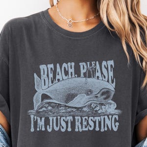 Funny Whale Shirt: Sarcastic 90s Retro Comfort Colors Tee