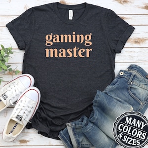 Gaming Master Cute Gamer Shirt, Gaming TShirt for Men, Funny Gamer Gift, Nerdy Shirts, Woman Gamer T-Shirt, Gaming Present, Teen Gamer Tee