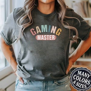 Gaming Master Funny Gamer Shirt, Gaming TShirt for Men, Woman Gamer T-Shirt, Cute Gamer Gift, Nerdy Shirts, Gaming Present, Teen Gamer Tee