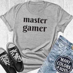 Master Gamer Cute Shirt, Gaming TShirt for Men, Funny Gamer Gift, Nerdy Shirts, Woman Gamer T-Shirt, Gaming Present,  Geeky, Teen Gamer Tee