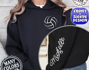 Custom Name Volleyball Hoodie: Personalized Fan Apparel