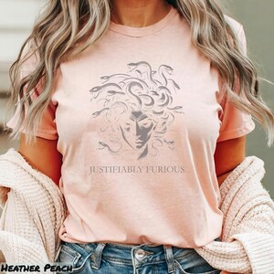 Justifiably Furious Medusa Shirt, Bold Greek Mythology Tee for Feminist Rage, Retro Style Empowerment Gift for Warrior Women Sweatshirt & Hoodie, justifiably furious, not going back gift, empowerment warrior, cool casual activist, feminist furious tee, vintage angry woman, feminist icon hoodie, protest rage rights, bold anti-trump wear, retro handmaids tale, medusa scream shirt, fuck the patriarchy, greek mythology tee