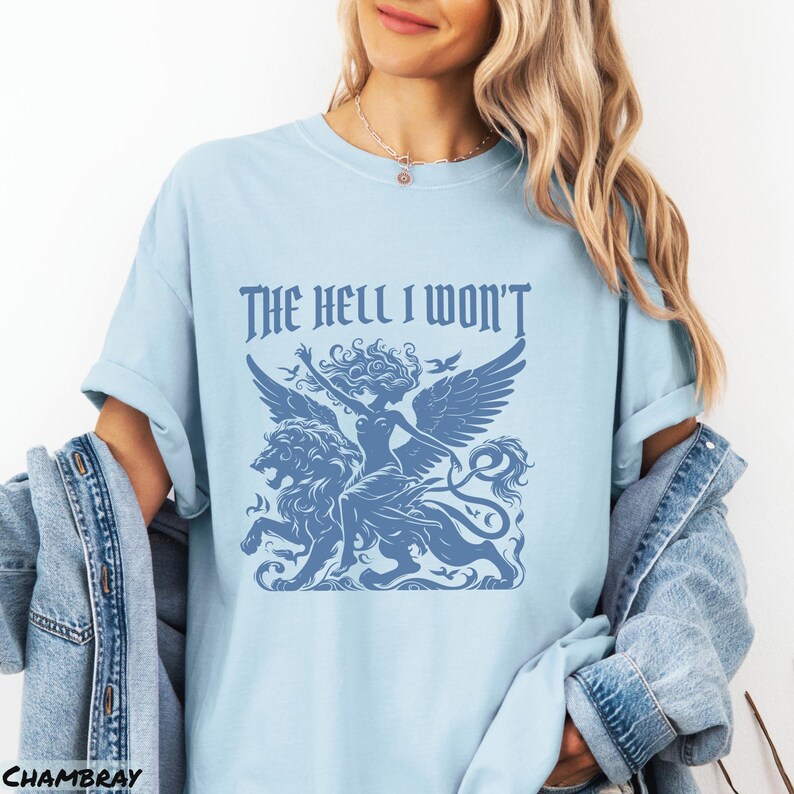 Comfort Colors® Resistance Era Griffin Shirt, The Hell I Won't Retro Feminist Tee for Social Justice Activism, Gift for Liberal Women's Rights Advocates, f the patriarchy key, dismantle patriarchy, abortion rights gift, cute feminism top, feminist quotes tee, cool activist shirt, equal rights shirt, protest sweatshirt, womens rights hoodie, resistance era retro, anti-trump my rights, social justice tee
