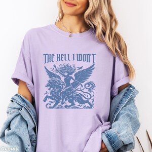 Comfort Colors® Resistance Era Griffin Shirt, The Hell I Won't Retro Feminist Tee for Social Justice Activism, Gift for Liberal Women's Rights Advocates, f the patriarchy key, dismantle patriarchy, abortion rights gift, cute feminism top, feminist quotes tee, cool activist shirt, equal rights shirt, protest sweatshirt, womens rights hoodie, resistance era retro, anti-trump my rights, social justice tee