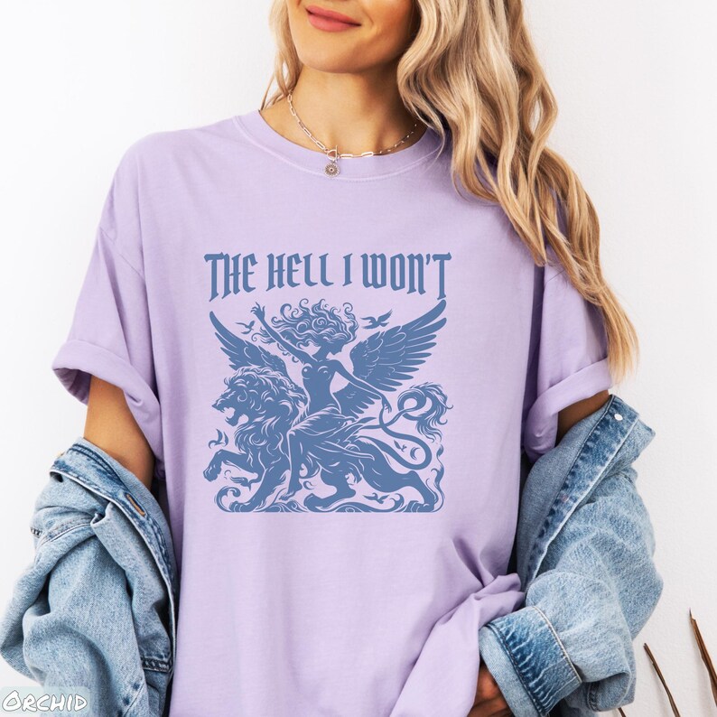 Comfort Colors® Resistance Era Griffin Shirt, The Hell I Won't Retro Feminist Tee for Social Justice Activism, Gift for Liberal Women's Rights Advocates, f the patriarchy key, dismantle patriarchy, abortion rights gift, cute feminism top, feminist quotes tee, cool activist shirt, equal rights shirt, protest sweatshirt, womens rights hoodie, resistance era retro, anti-trump my rights, social justice tee