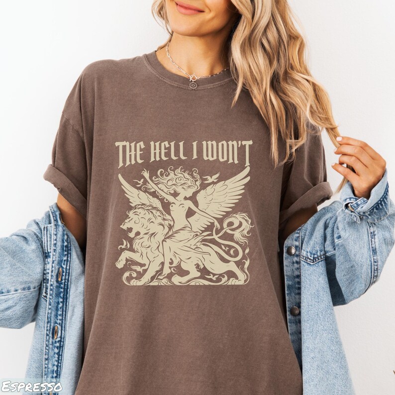 Comfort Colors® Resistance Era Griffin Shirt, The Hell I Won't Retro Feminist Tee for Social Justice Activism, Gift for Liberal Women's Rights Advocates, f the patriarchy key, dismantle patriarchy, abortion rights gift, cute feminism top, feminist quotes tee, cool activist shirt, equal rights shirt, protest sweatshirt, womens rights hoodie, resistance era retro, anti-trump my rights, social justice tee