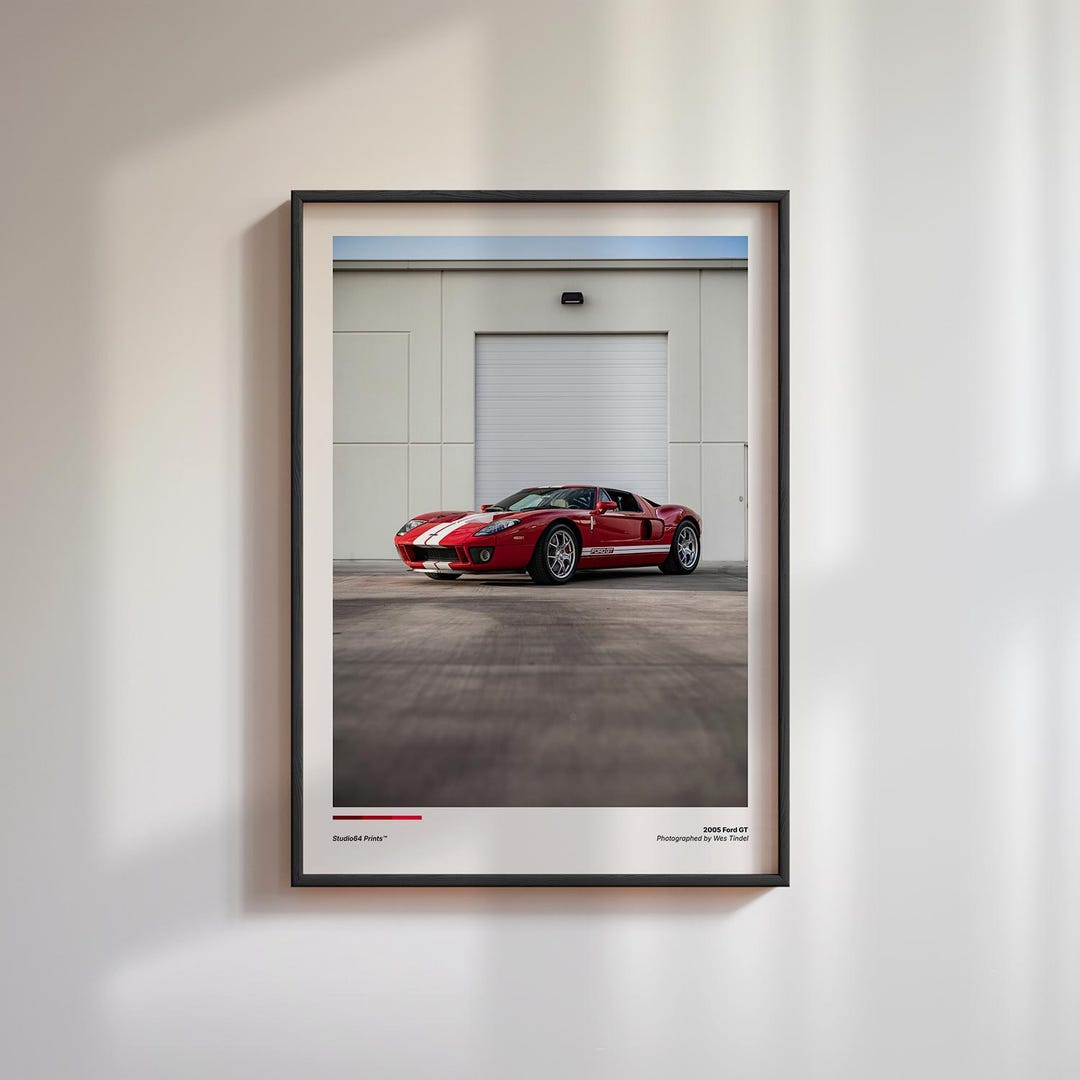 2005 Ford GT Print | 2005 Ford GT Poster | 2005 Ford GT Wall Art | Car ...