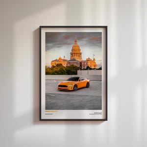 Ford Mustang GT Print | Ford Mustang GT Poster | Ford Mustang GT Poster | Ford Mustang | Gift for Car Enthusiasts