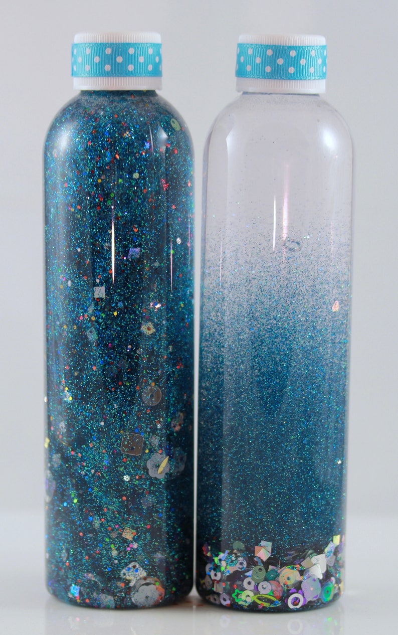 8oz Calming Glitter Bottle Pool Party image 1