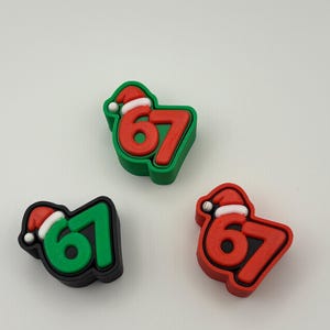 67 Meme Fidget Clicker with Santa Hat, Christmas Stocking Stuffer
