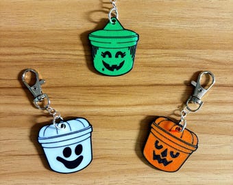 Boo Bucket Keychains