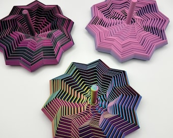 3D Printed 10 Point Star Fidget Spinner: TikTok Viral Sensory Toy