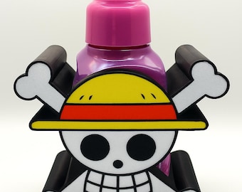 One Piece Soap Holder: Jolly Roger Luffy Anime Bathroom Decor
