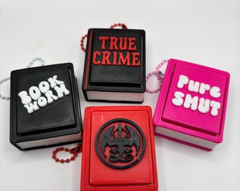 Book Fidget Clicker: Customizable Mechanical ASMR Stim Toy