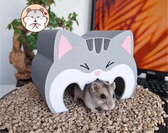 House for Dwarf Hamster, Mice, Gerbils, Mouse, Hamster Hideout, Small Animal Enclosure Accessory