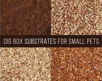 Sustrato para hámster, fibra de coco, mazorca de maíz o virutas de madera, sustrato para cajas de excavación para mascotas pequeñas, enriquecimiento ambiental y montaje de jaulas para hámster.