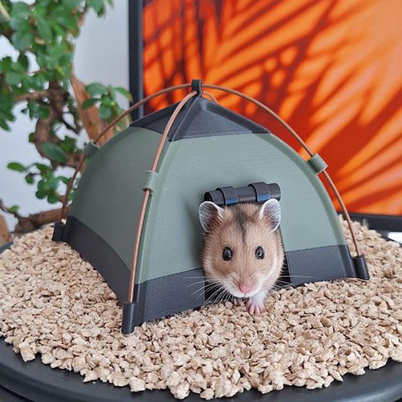 プラスチック製ハムスターテントハウス。ハムスターの隠れ家。小動物の