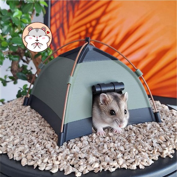 小動物 隠れ家 ハウス ハンドメイド プラスチック製ハムスターテントハウス。ハムスターの隠れ家。小動物の
