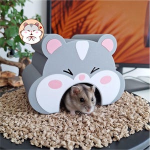Cute Hamster House, Small Animal Hideout, Cozy Hamster Hide, Dwarf & Syrian Cage