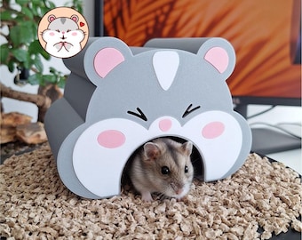 Niedliches Hamsterhaus, Kleintierversteck, gemütliches Hamsterversteck, Zwergenkäfig & Bauernhaus