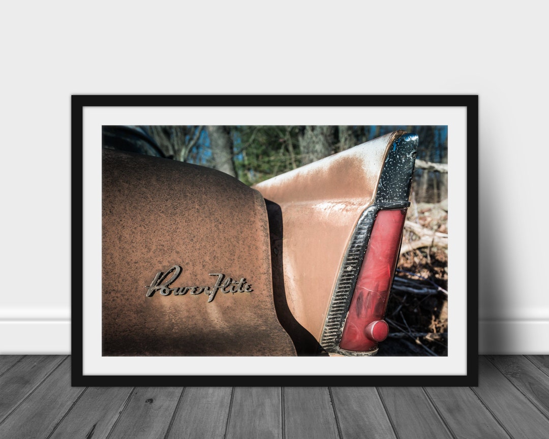 Car Fin Camera Vintage Car Fin Art Print: Powerflite Classic Decor (digital) - Etsy