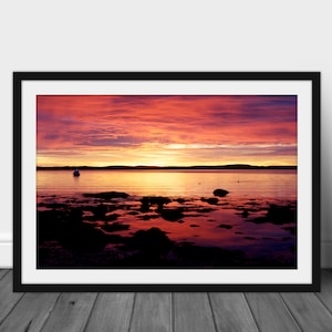 Bar Harbor Maine Sunrise Art Print: Coastal Wall Decor