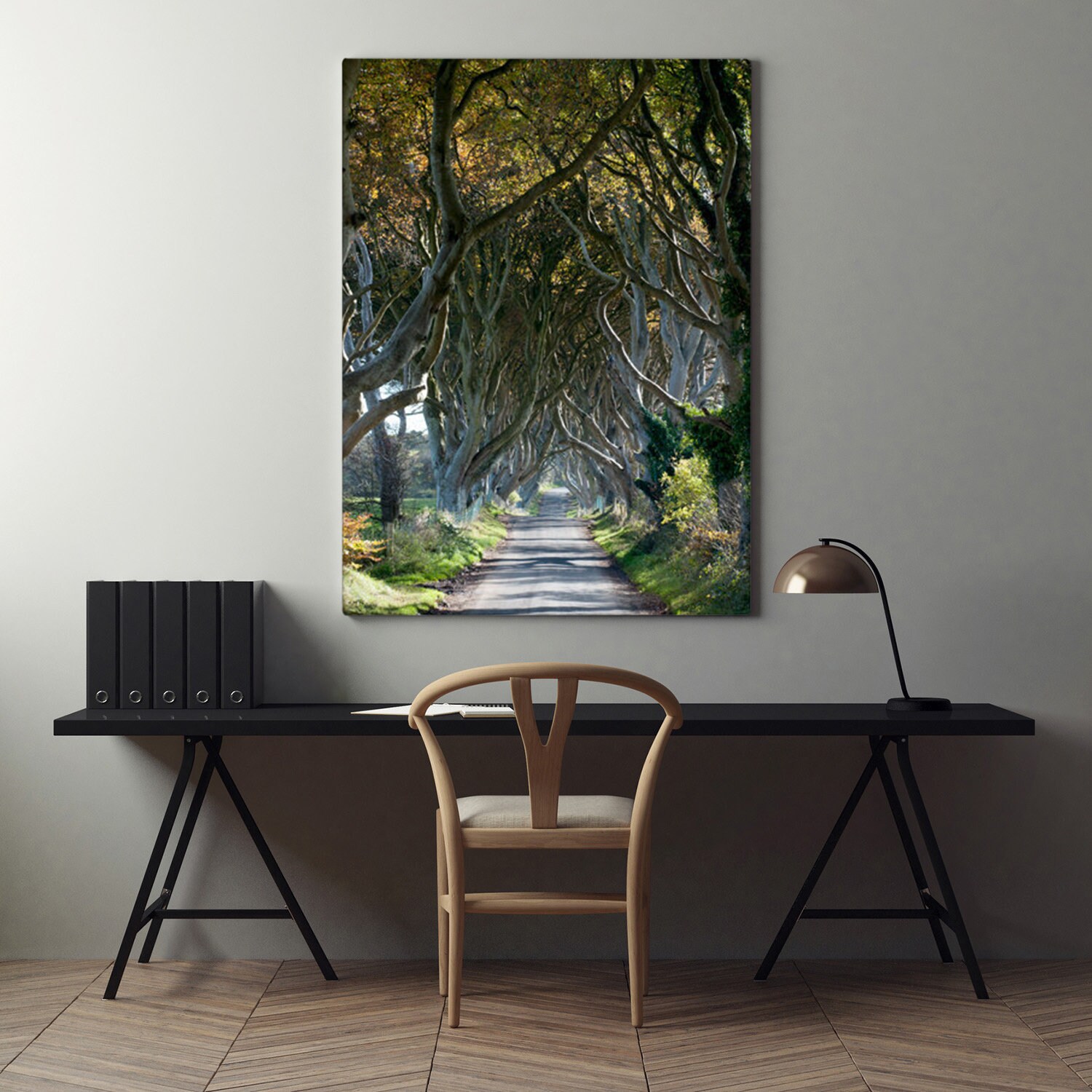 The Tangled Wood, Ireland Photography, Forest Print, Scenic Road, Tree