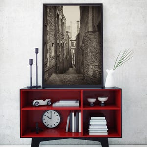 Street Close, Edinburgh Scotland, Scottish Wall Art, Digital Prints, Urban Art, City Prints, Framed Wall Art, Custom Digital Print, Photo