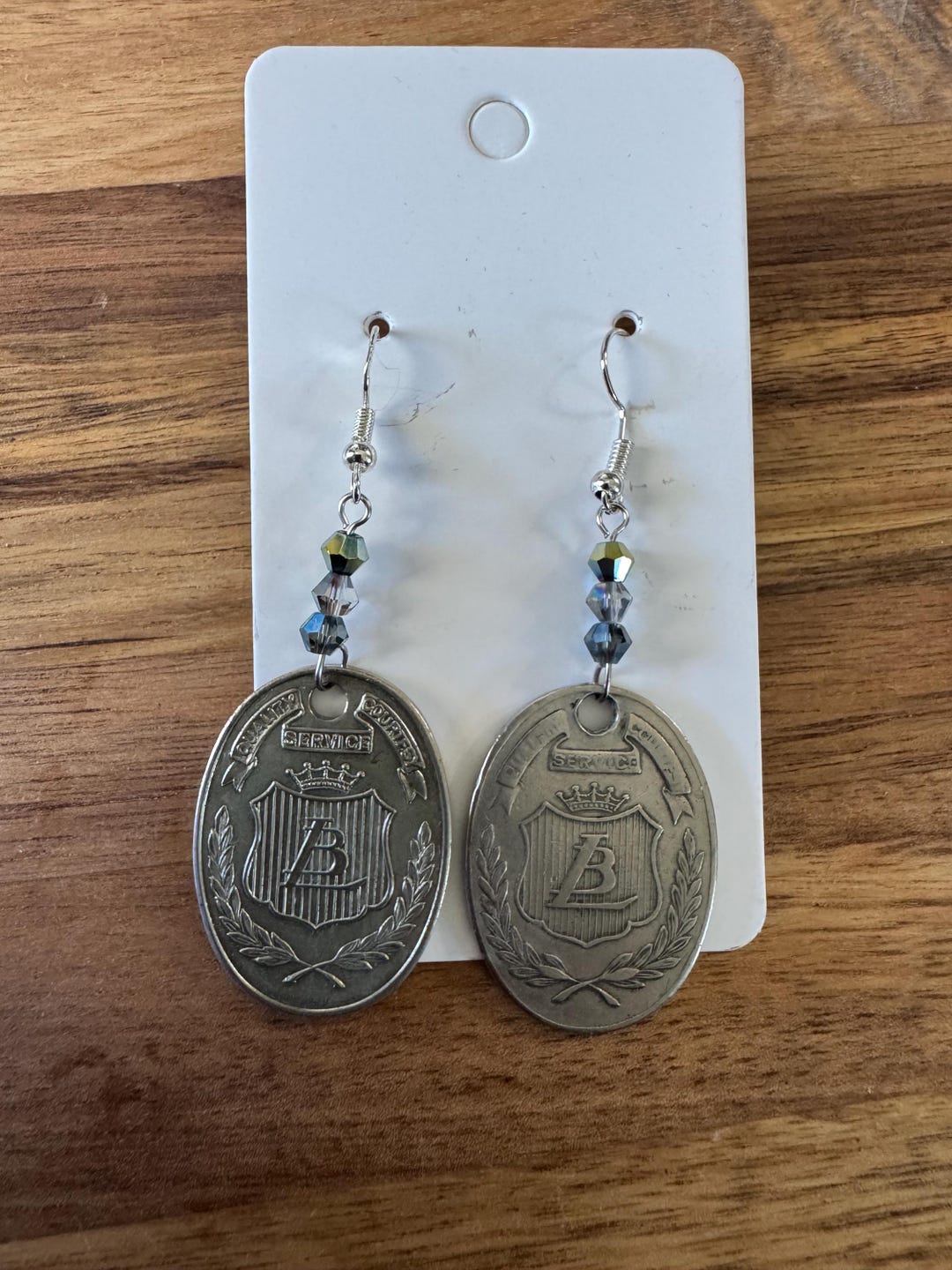 Vintage Department Store Charge Coin Earrings - Etsy
