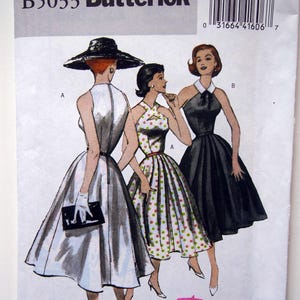 Butterick 5033, 50er Jahre Kleid mit Neckholder und Tellerrock - Schnittmuster