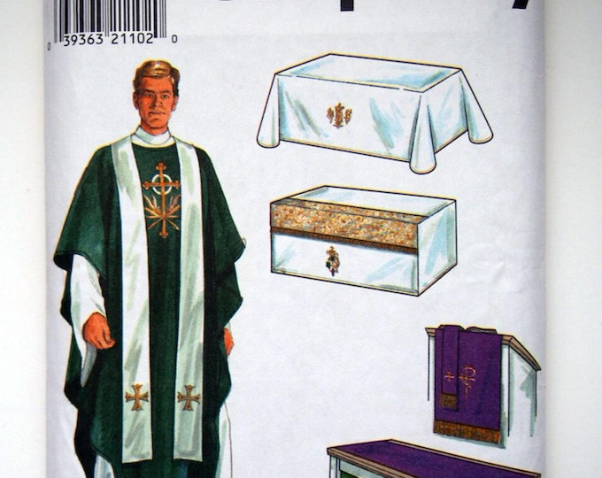 Parament Patterns Simplicity 7950, Clergy Vestments and Altar Cloths Including Chasuble ...